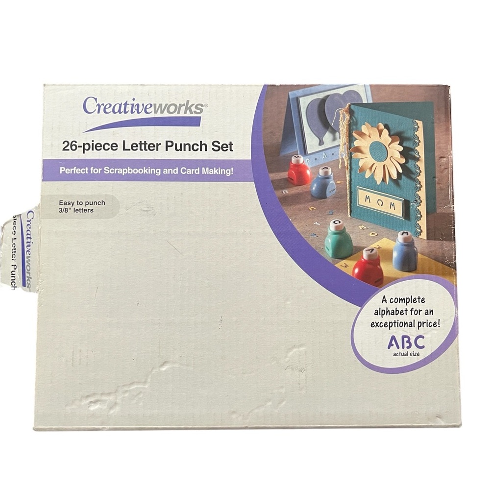 Creativeworks 26 piece Letter Punch Set Excellent Condition